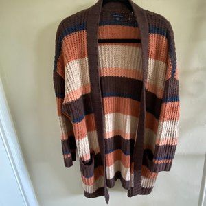 Color block cardigan